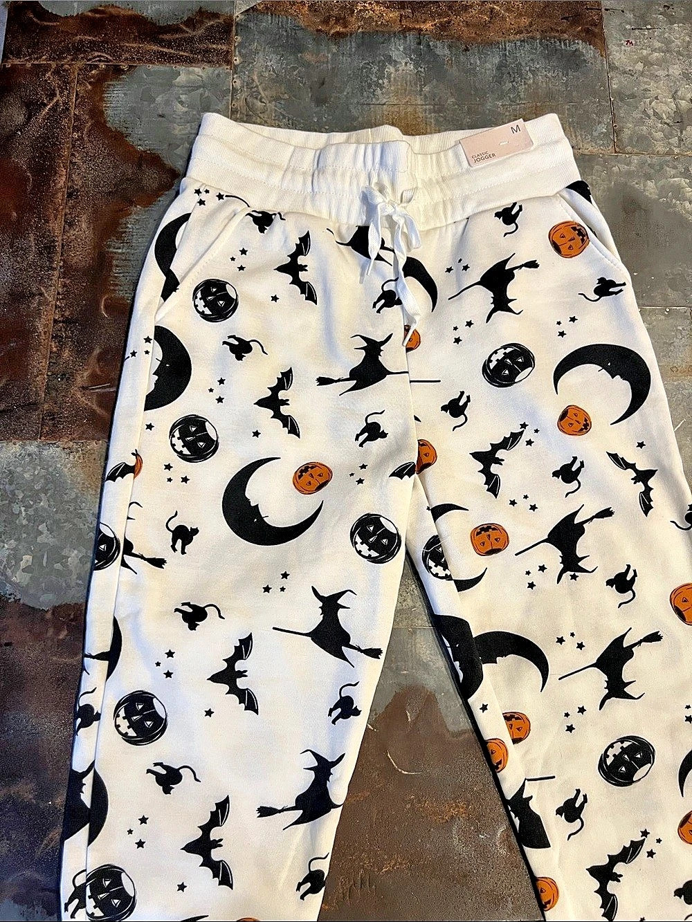 if i were you Classic Jogger Halloween Print Joggers Size Medium